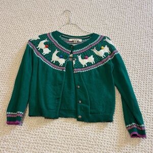 Mini Boden llama cardigan size 8-9
